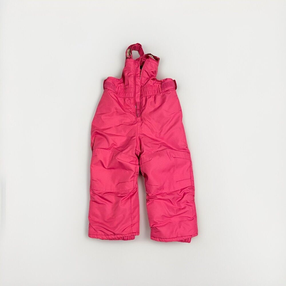 Cat & Jack Girls Todder 2T Snow Pants Overall Pink Adjustable